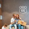 Sablio Samolepka na stenu: nápis Route 66 - 120x120