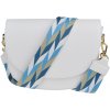 NovaKabelka.sk Ramona Bianca s prídavným popruhom IV kožená talianska crossbody kabelka biela