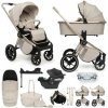 MUUVO SET Kočík 4v1 Quick Boho Beige set + CYBEX Aton B2 i-Size + základňa