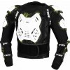 TXR Chránič tela Armor čierno-bielo-fluo žltý XXL (Chránič tela TXR Armor čierno-bielo-fluo žltý má plastové chrániče na hrudi, chrbte, ramenách a lakťoch, zapínanie pomocou bočného zipsu a je certifi