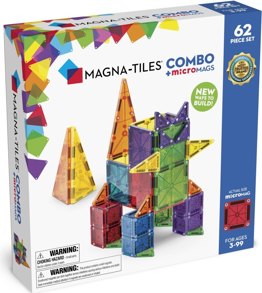 Magna-Tiles Magnetická stavebnica Combo 62 ks