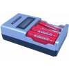 KOMA NB28 - Nabíjačka batérií s LCD displejom - 2x AA 2200 mAh, 2x AAA 800 mAh
