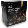 Vianočné osvetlenie Solight záves - hviezdy, šírka 3m, 123LED, IP44, 3xAA, teplá biela (1V227-4)