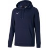 Pánska futbalová mikina Puma, TEAMGOAL 23 CAUSALS HOODY tmavo modrá,biela XL