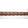 Krajka bavlna 1,5cm hnedá