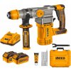 Ingco CRHLI202882 akumulátorové vŕtacie kladivo vrátane 2ks akumulátora a nabíjačky