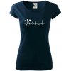 EKG šípky - Dámske tričko Pure - 2XL ( Tmavomodrá (veľmi tmavá - skoro čierna) )