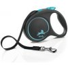 Vodítko FLEXI Black Design L opasok 5m/50kg modrá