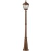 Redo | Redo 9662 - Vonkajšia lampa ESSEN 1xE27/70W/230V 221,5 cm IP44 hnedá/patina | UN1840