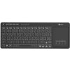 C-TECH Klávesnice WLTK-03, Bezdrátová, Touchpad, černá