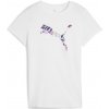 Puma Dámske tričko GRAPHICS FLORAL CAT LOO TEE biela fialová