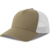 Atlantis Headwear Kšiltovka Rapper Cotton-S, 5 panelová, Trucker COT330260x9799-khaki/white UNI Khaki/bílá