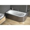 BESCO Asymetrická vaňa AVITA SLIM 170 x 75 cm - ľavé prevedenie Nožičky k vani - S nožičkami, Rozmer vane - 170 × 75 cm, Spôsob prevedenia - Ľavé VANAVIT170SLIML+OLVPINOZ