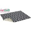 Vetbed protišmyková podložka sivá s labkami 150x100cm