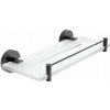 Nimco Polica IXI, 30 cm s ohrádkou UNIX ČIERNA - UNC X430-X-90