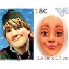 Silikónová forma tvár Ľadové Kráľovstvo Kristoff - Galias Moulds