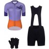 RIVANELLE Cyklistický mega set - STALLION - oranžová/čierna/fialová