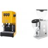 Gaggia New Classic E24 BC, yellow + Rocket Espresso FAUSTINO 3.1, white