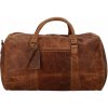 Kožená cestovná taška svetlohnedá - Greenwood Cooper hnedá