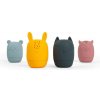 Bigjigs Toys Silikónové mačkacie zvieratká do kúpeľa