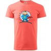 Ocko superman - dievča a dievča - Klasické pánske tričko vyššej gramáže - 3XL ( Korálová )