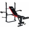 Funfit Viacpolohová nastaviteľná tréningová lavica - Čierna, Červená Funfit