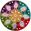 Nefertitis Stojanček z mastenca na vonné tyčinky Kvetinová mandala - 12,7 cm