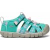 Dievčenské sandále KEEN SEACAMP II CNX bright aqua/giggle pink - 30