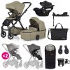 PETITEMARS Kočík Petite&Mars Icon RWS XXL + Cybex Aton B2 i-Size + základňa Farba: Mossy Green