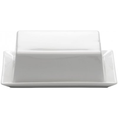 Biela porcelánová nádobka na maslo Maxwell & Williams Basic