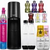 SATURÁTOR NA VODU SODASTREAM TERRA BLACK + 2 FĽAŠE + 2X SIRUP ROCKSTAR