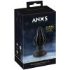 Anos super soft ribbed anal dildo 5cm black