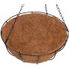 Kvetináč Strend Pro LC-CocoH-22, 25x25x12 cm, visiaci, oceľ/kokos, závesný, s retiazkou a vešiakom