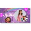 Personal Narodeninový banner s fotkou - Gabby's dollhouse Rozmer banner: 130 x 260 cm