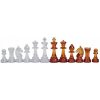 Šachové figúrky Staunton č. 6, transparentné jantárovej farby (kráľ 96 mm) Sunrise Chess & Games