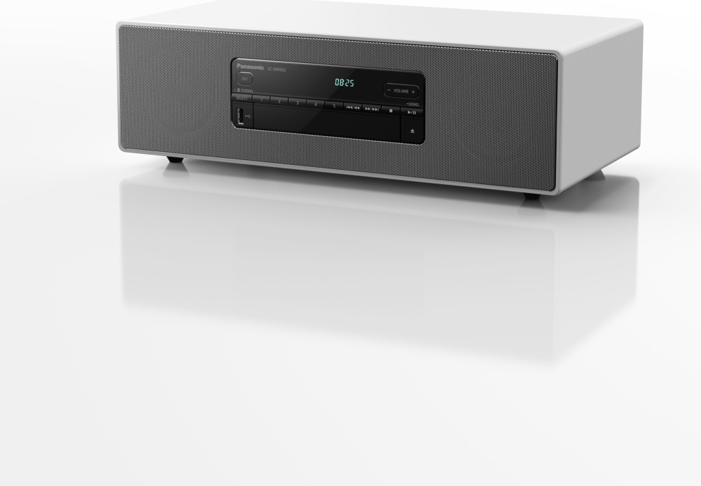 Elegantný Panasonic SC-DM502 prináša kvalitný zvuk a jednoduché ovládanie pre dokonalý poslech hudby.