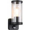 TRIO Reality R21599132 BONITO vonkajšie nástenné svietidlo so senzorom 1xE27 IP44 čierna matná