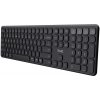 TRU Trust Vaiya US Black USB + RF Wireless + Bluetooth - klávesnica