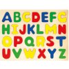 Bino Dřevěné vkládací puzzle abeceda