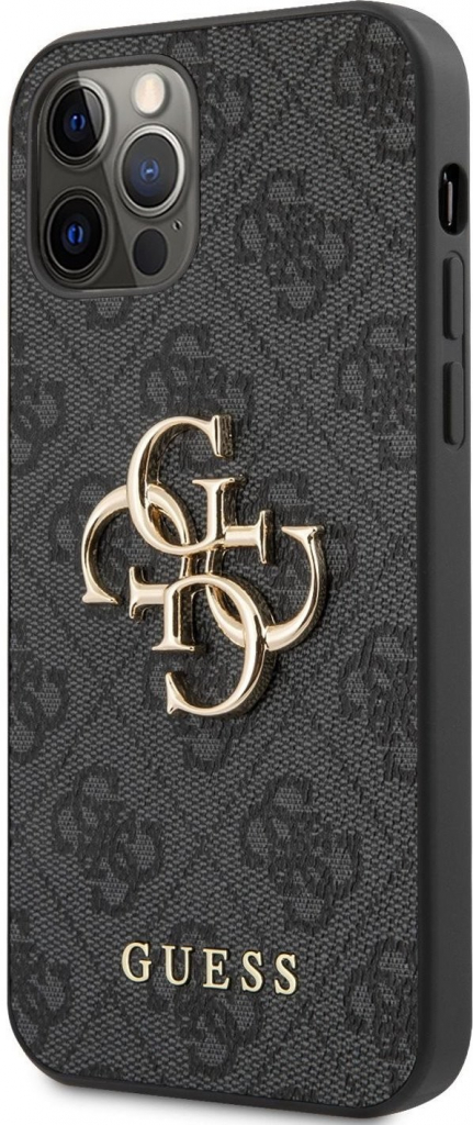 Guess 4G Metal Logo iPhone 12 Pro Max - sivé