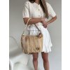 Grosso Zlatá kabelka na rameno/crossbody GS-3111-bei/gold