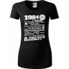 1984 v kocke - Dámske tričko z organickej bavlny Origin (GOTS) - XS ( Čierna )