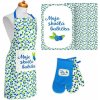 ARÔME HOME Set Moje skvělá babička, zástěra, chňapka s magnetem, dvě utěrky