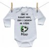 Boodyy Body s dlhým rukávom Idem s dedkom na futbal 62 (2-4 mesiace)