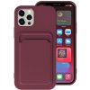 AppleKing s kapsou na karty iPhone 13 mini - vínové