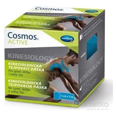 COSMOS ACTIVE kineziologická tejpovacia páska 5 cm x 5 m modrá