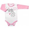 Body dlhý rukáv s vtipným textom Baby Nellys, Trenérka celé rodiny, veľ. 62, 62 (2-3m)