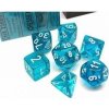 Hracie kocky Chessex 7 Dice Set Translucent Teal