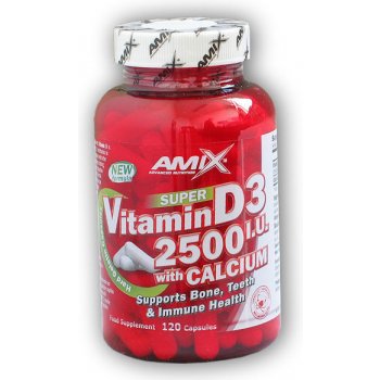 Amix Super Vitamin D3 2500I.U. with Calcium 120 kapsúl