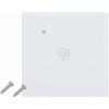 WIFI a dotykový spínač svetiel, jednosklený panel, biely.